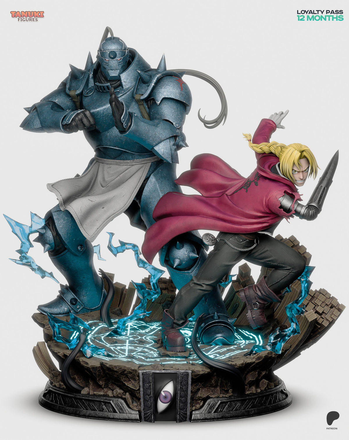 Sculptor's render (kit ships unpainted): the same view with the grinning head