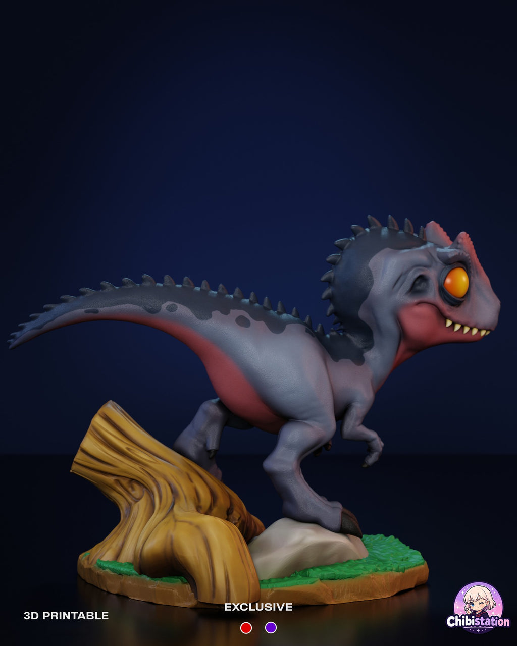 Sculptor's render (kit ships unpainted): right side profile with the right foot on the pale rock